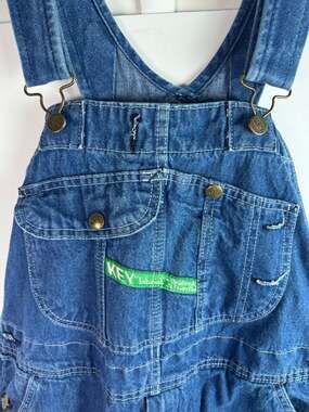 Vintage Key Imperial Aristocrat Denim Bib Overalls W38 x L30 Workwear